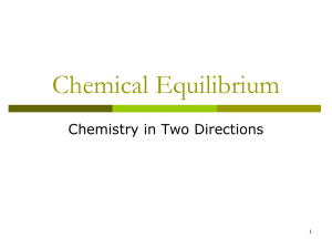 5 - Chemical Equilibrium