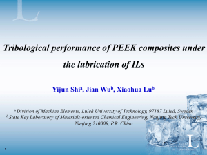 Tribological performance of polymer based composites under the lubrication of ILs