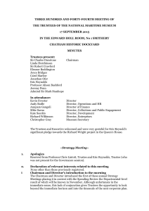 Trustee Board Minutes 17 September 2015