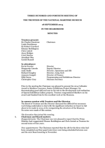 Trustee Board Minutes 18 September 2014