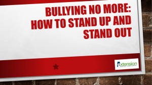 Bullying Assembly Powerpoint