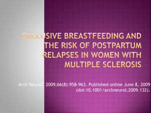 Exclusive Breastfeeding and the Risk of Postpartum Relapses.pptx
