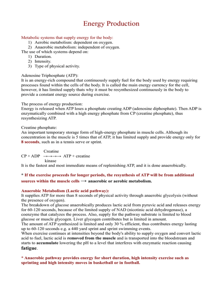 Energy Production Doc