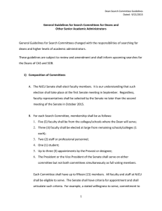 Search Committee Guidelines September 21, 2015