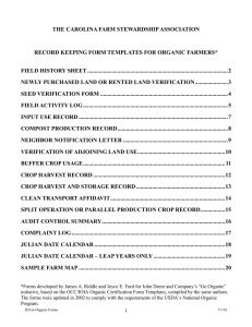 Grain Record Keeping Form Templates