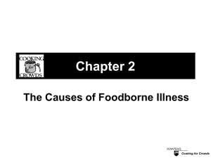 Chapter 2 The Causes of Foodborne Illness Cooking for Crowds