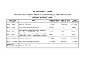 Academic Senate 2016 Meeting Dates Timelines [Word 16KB]