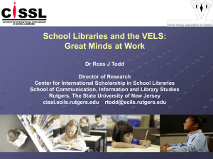 School Libraries and the VELS: Great Minds at Work
