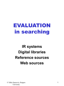 Evaluation in searching.ppt