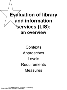 Evaluation of Lib Inf services.ppt
