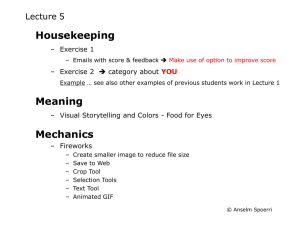 Housekeeping Meaning Mechanics Lecture 5