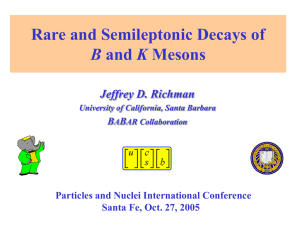 Rare and Semileptonic Decays of B and K Mesons