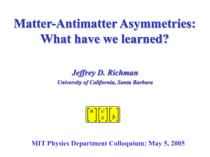 Matter-Antimatter Asymmetries: What have we learned?