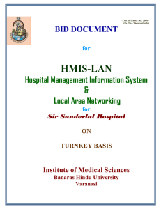 HMIS-LAN Hospital Management Information System &amp; Local Area Networking