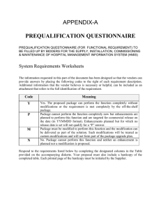 APPENDIX-A  PREQUALIFICATION QUESTIONNAIRE