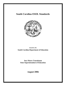 SC - ESOL Standards