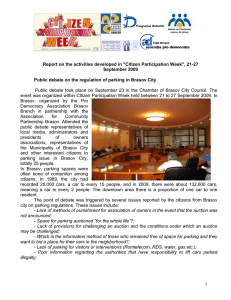 Report on the activities developed in &#34;Citizen Participation Week&#34;, 21-27