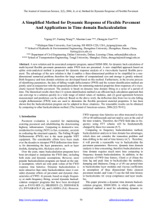 A Simplified Method for Dynamic Response of Flexible Pavement and Applications in Time domain Backcalculation