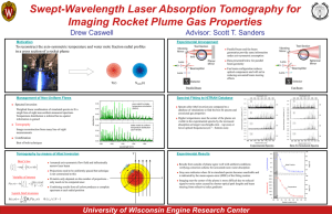 Swept-Wavelength Laser Absorption Tomography for Imaging Rocket Plume Gas Properties