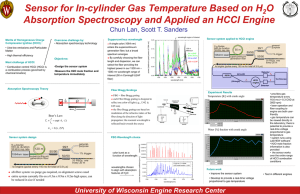 Sensor for In-cylinder Gas Temperature Based on H2O Absorption Spectroscopy and Applied an HCCI Engine