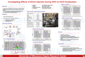 Investigating Effects of Direct Injection During NVO on HCCI Combustion