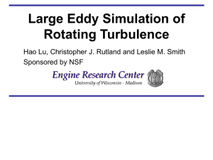 Hao Lu Direct Numerical Simulations and LES Modeling of Rotating Turbulence
