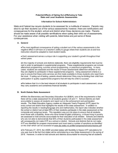 Potential Effects of Opting Out of Assessments