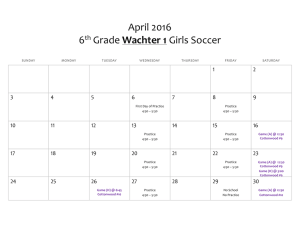 6th gr Wachter 1 schedule