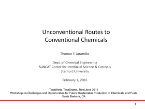 Unconventional Routes to Conventional Chemicals