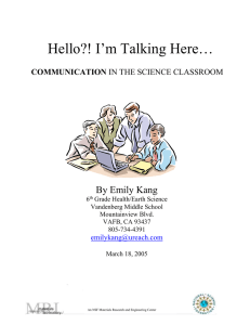 Hello?! I’m Talking Here… By Emily Kang