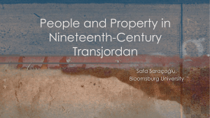 People and Property in 19th Century Transjordan