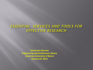 Effective Research tools