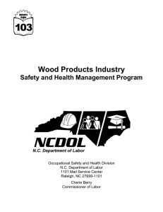 Wood Products Industry Safety and Health Management Program