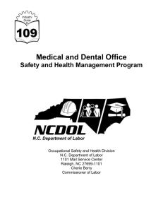 Medical and Dental Office Safety and Health Management Program