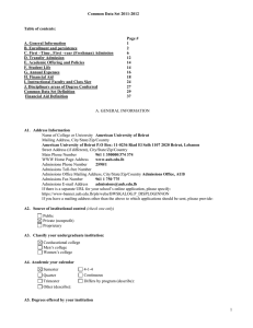 Common Data Set 2011-12