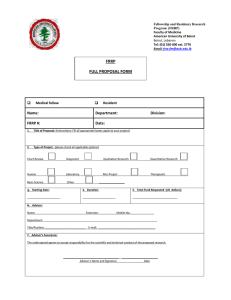 Full Proposal Form