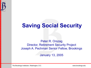 Saving Social Security (presentation by Peter Orszag)