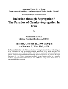 Inclusion through Segregation?The Paradox of Gender-Segregation in Iran