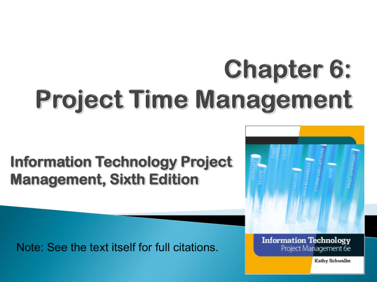 Information Technology Project Management Sixth Edition