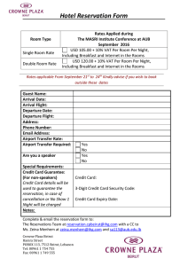 Hotel Reservation Form