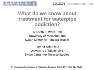 What Do We Know About Treatment for Waterpipe Addiction?