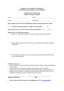  Application Form to Join FLC on Higher Order Thinking