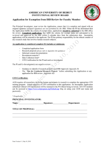 Faculty Application Exempt Form