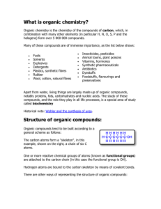 What is organic chemistry?