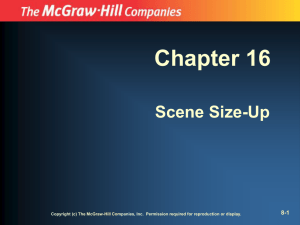 Chapter 16 Scene Size-Up 8-1