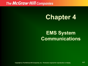 Chapter 4 EMS System Communications 4-1