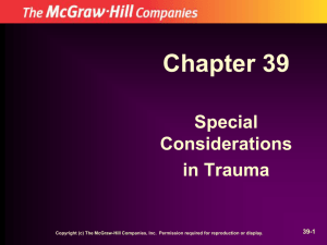 Chapter 39 Special Considerations in Trauma