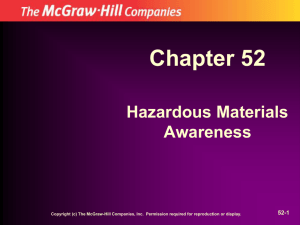 Chapter 52 Hazardous Materials Awareness 52-1