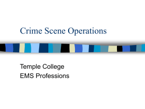 Crime Scene Operations
