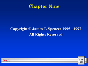 Chapter Nine Copyright © James T. Spencer 1995 - 1997 No. 1